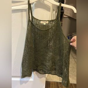 Green Crochet Top